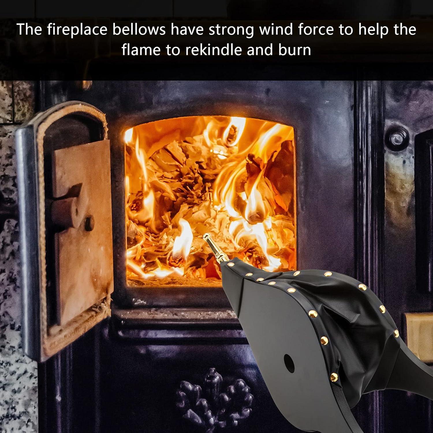 Campana Sopladora de Chimenea Foedo 48x20 cm Negra