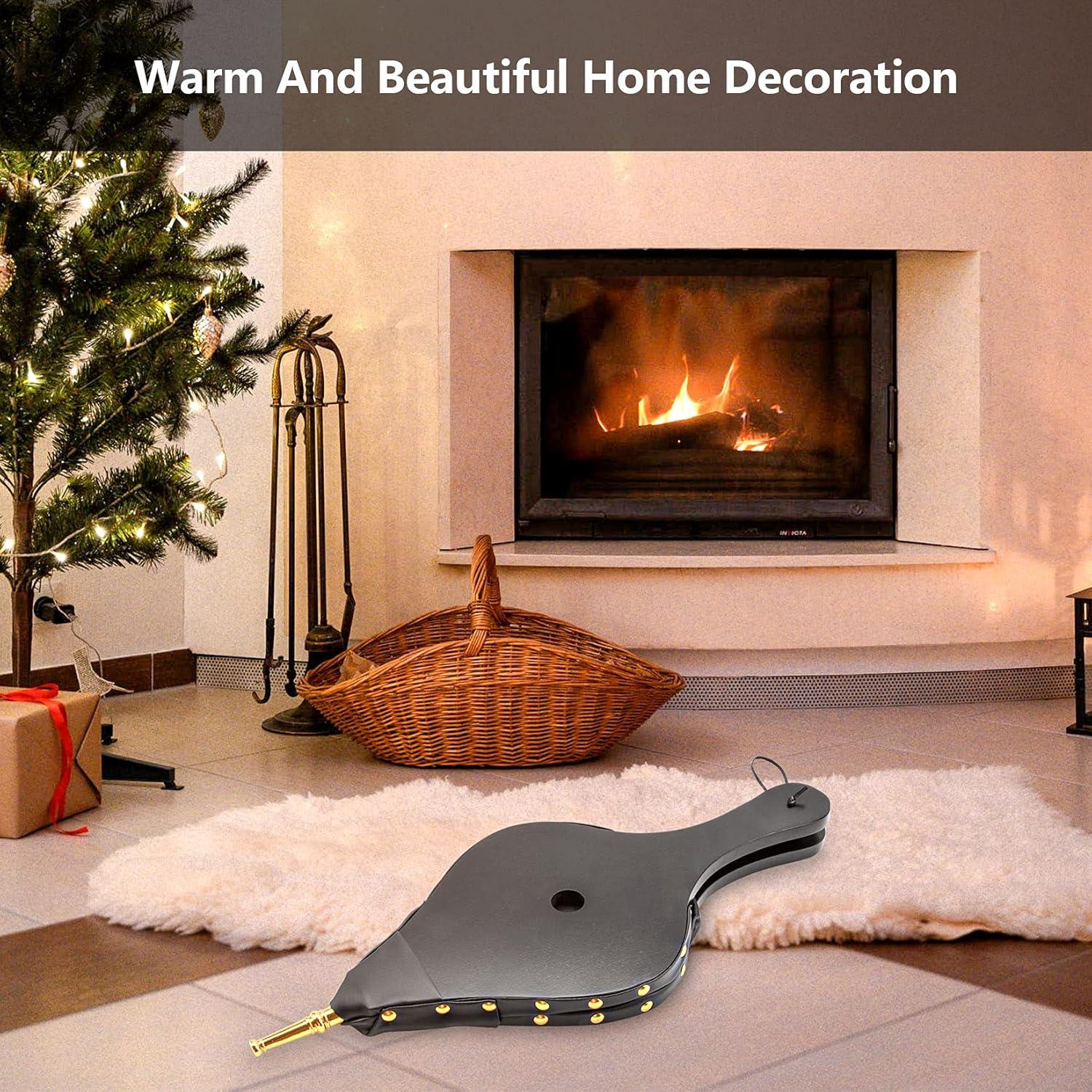 Campana Sopladora de Chimenea Foedo 48x20 cm Negra