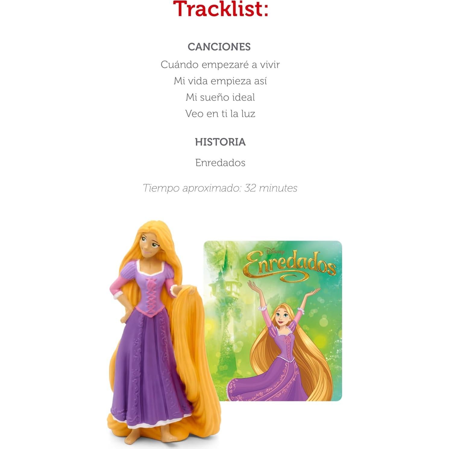 Figurita Audio Tonies Rapunzel Disney 10.8x3.5x20.03cm