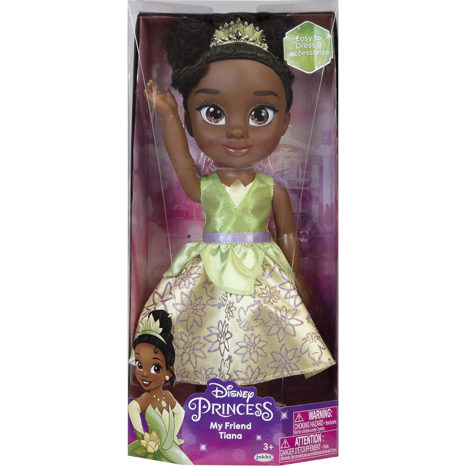 Disney Princess My Friend Tiana Doll 14" Tall Includes Removable Outfit and Tiara
