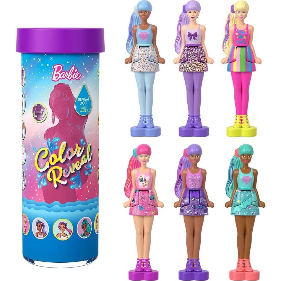 Muñeca Barbie Color Reveal 3,8cm Mattel HYF28 Sorpresa