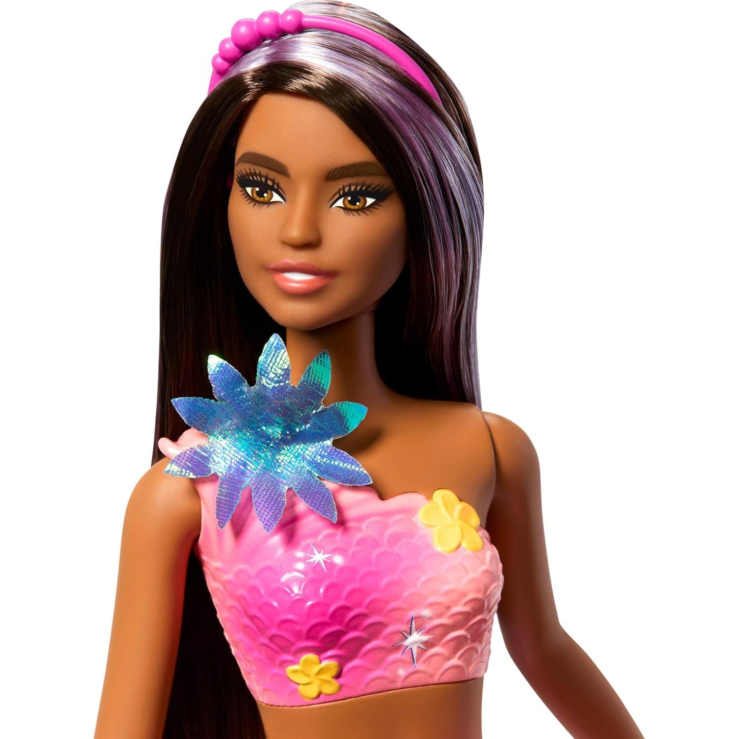 Muñeca Sirena Barbie Flower Magic con Flores Sorpresa