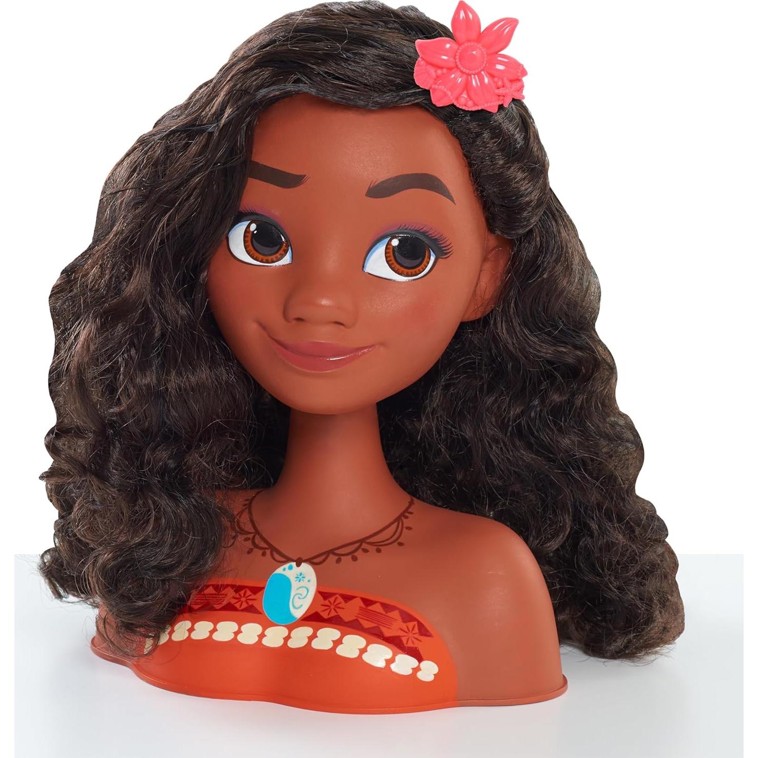 Cabeza de Estilo Moana Just Play 14 Accesorios 300g