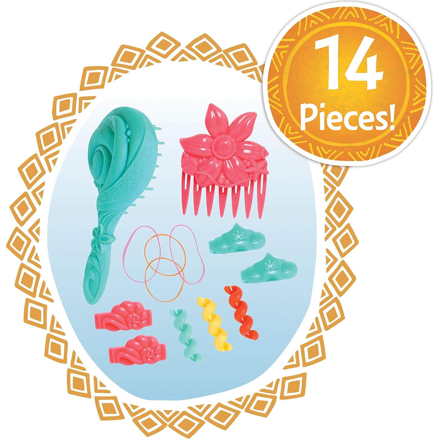 Cabeza de Estilo Moana Just Play 14 Accesorios 300g