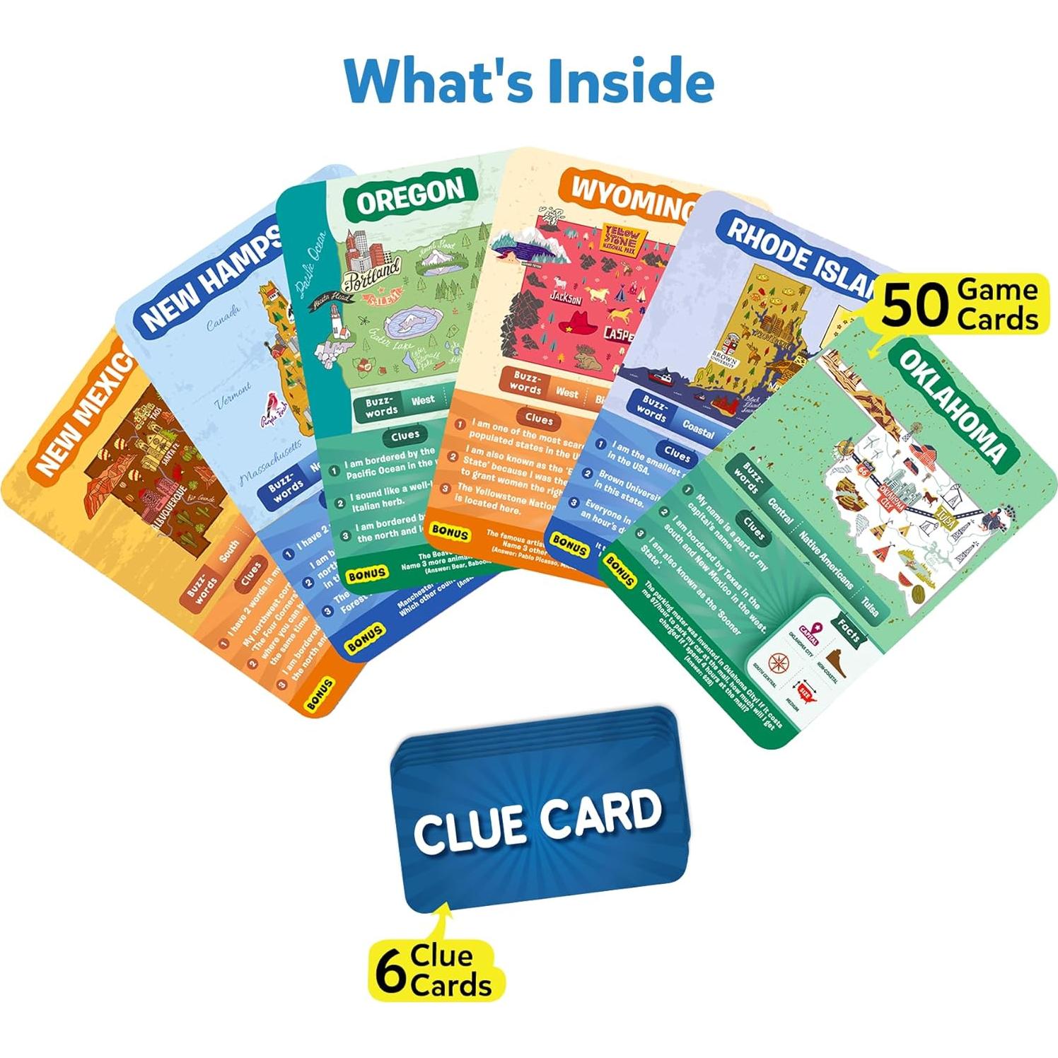 Skillmatics Adivina en 10 Estados de América - Juego Educativo