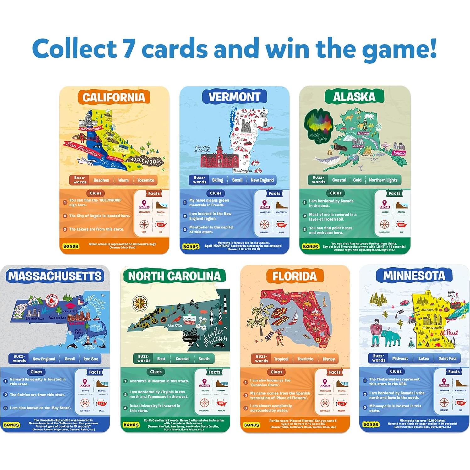 Skillmatics Adivina en 10 Estados de América - Juego Educativo