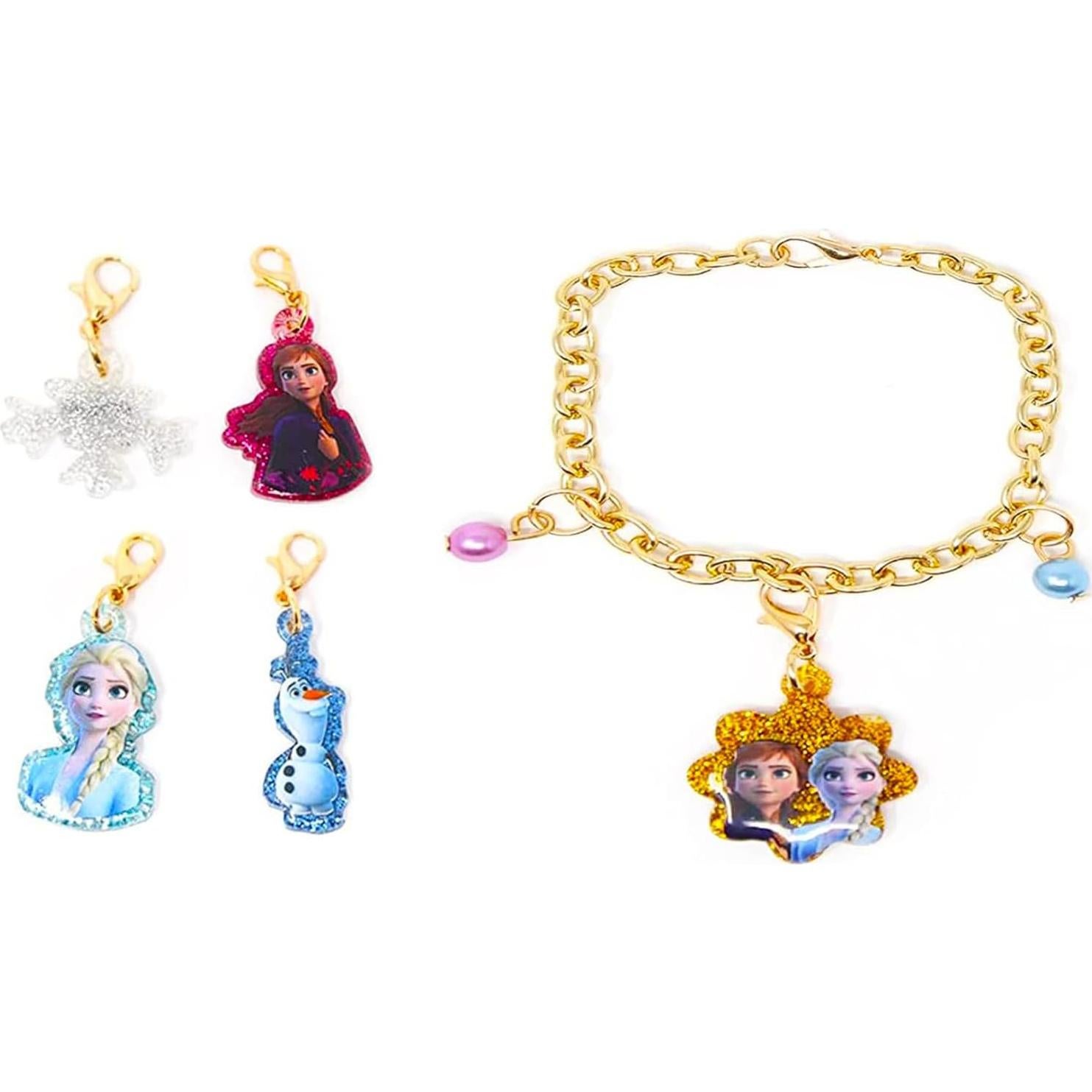 Conjunto Joyería Disney Snackers Niños - Pulsera Frozen y Más