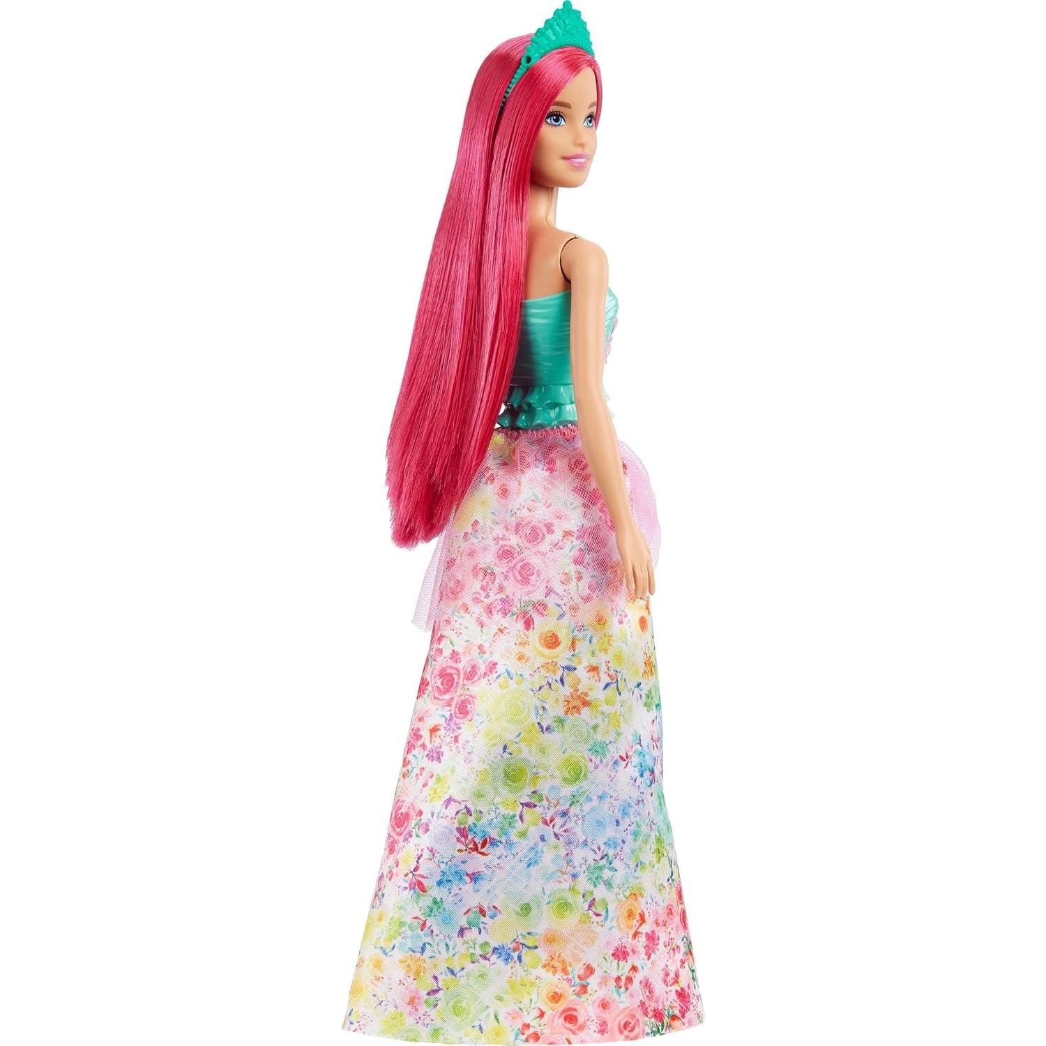 Muñeca Barbie Dreamtopia Rosa Oscuro con Falda Floral