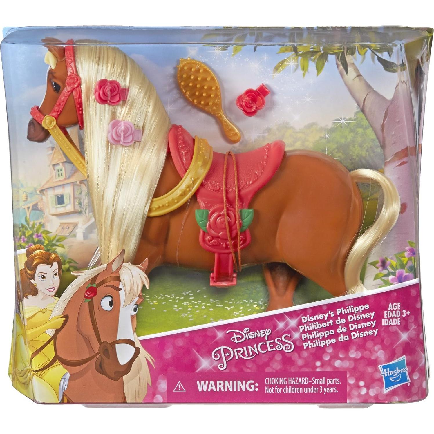 Caballo Philippe Disney Princess con Silla y Cepillo