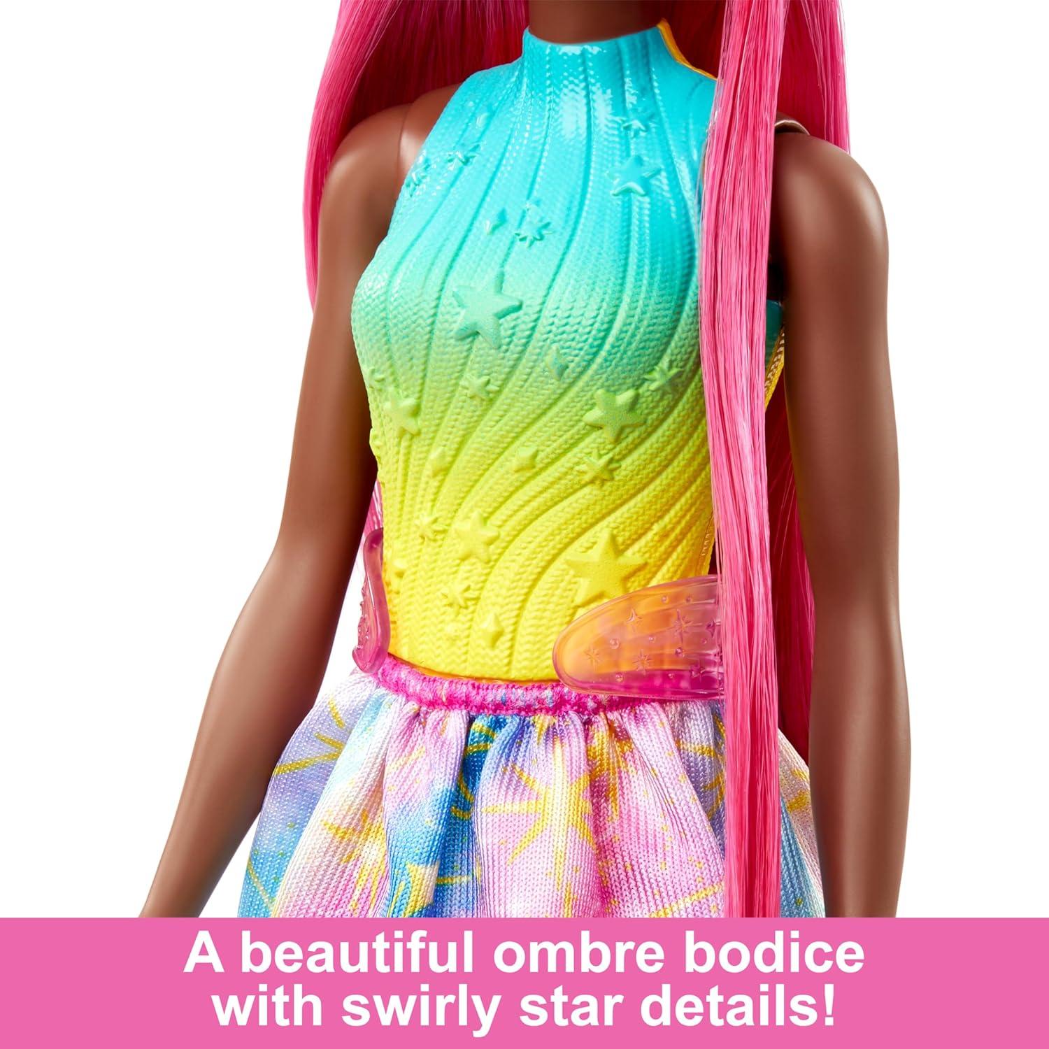 Muñeca Barbie Unicornio Mattel 32.51 cm cabello magenta