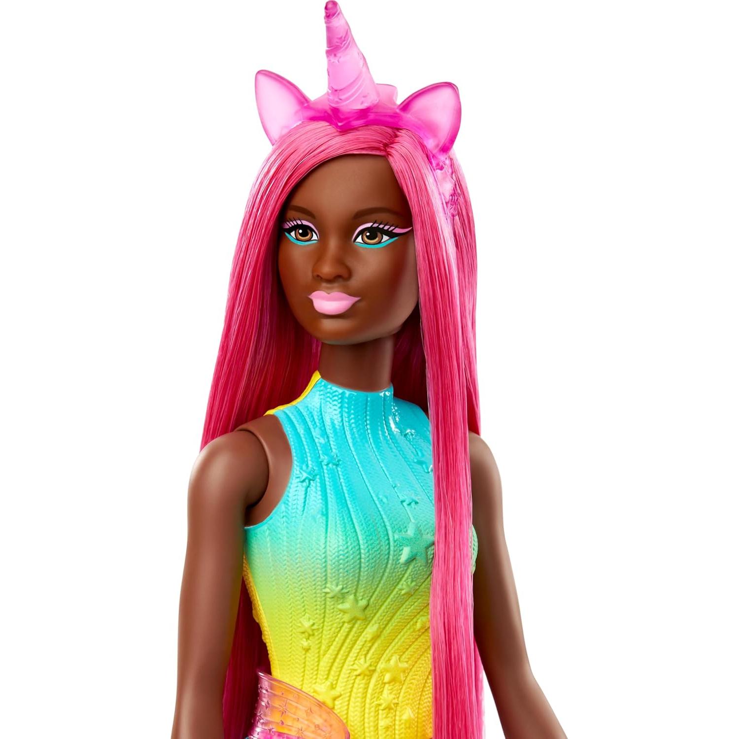 Muñeca Barbie Unicornio Mattel 32.51 cm cabello magenta