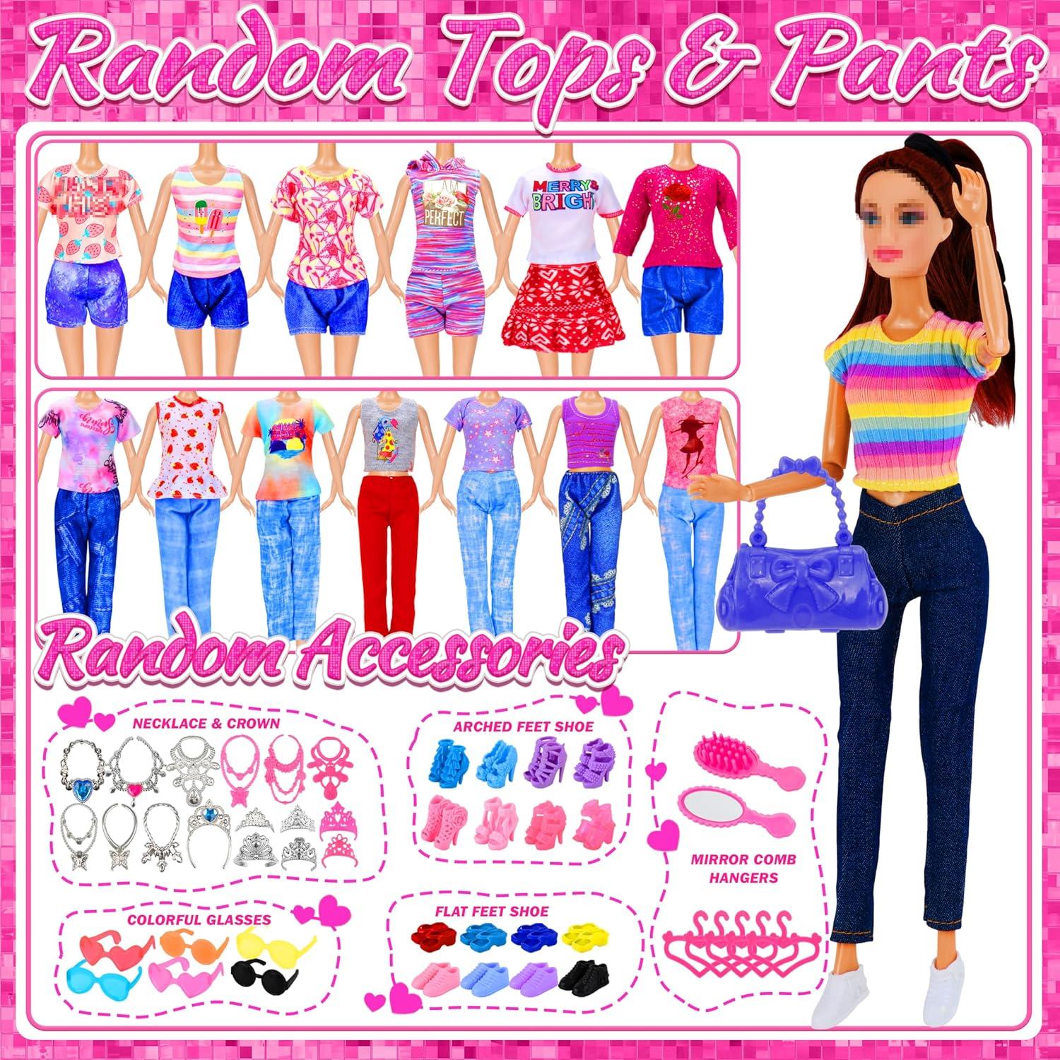 Paquete de Ropa para Muñecas BiiMii 91 Piezas 11-12 Pulgadas