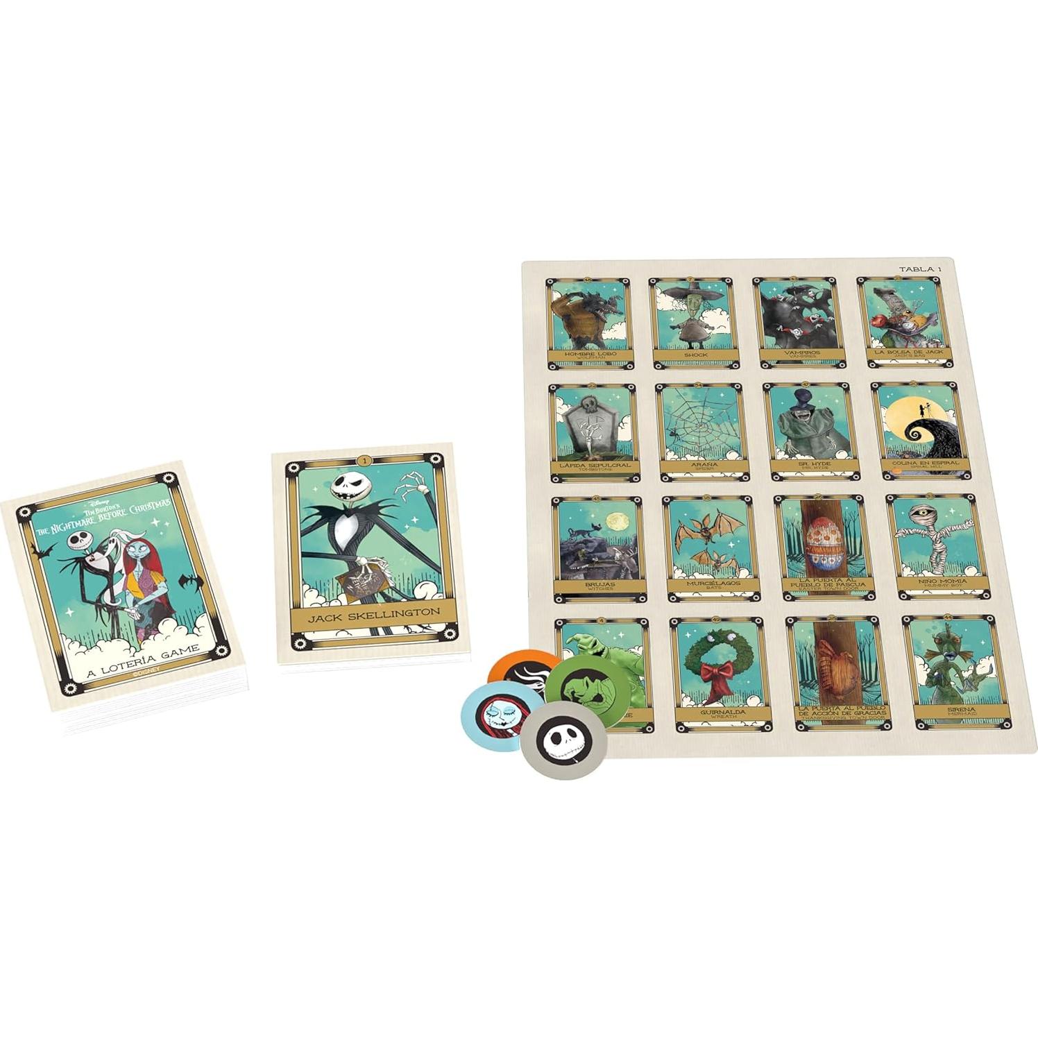 Juego de Lotería Disney Tim Burton El extraño mundo de Jack