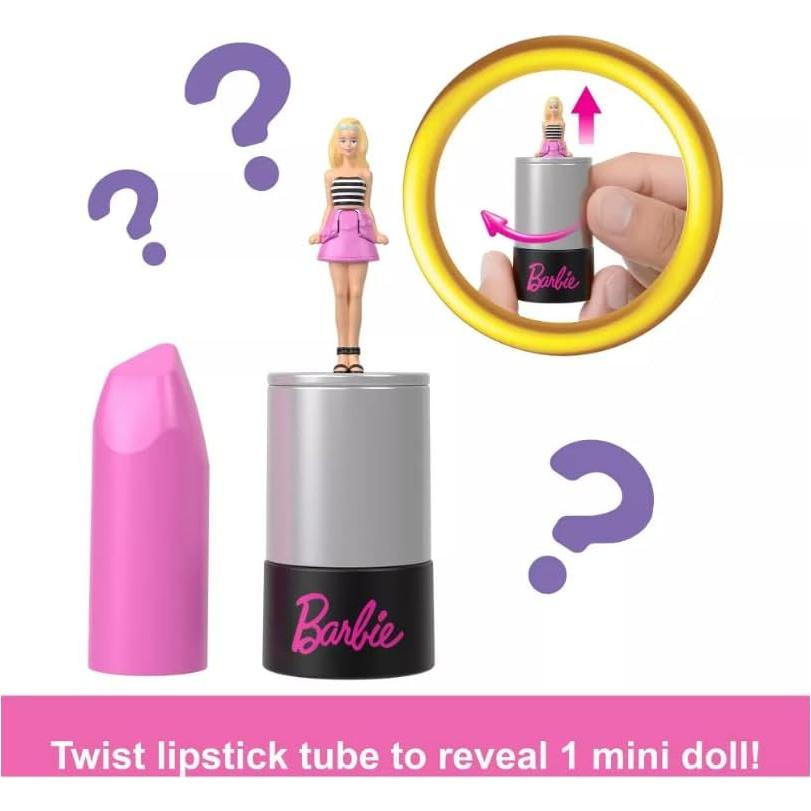 Muñecas Barbie Mini Fashionistas Mattel 1.5" en tubo labial