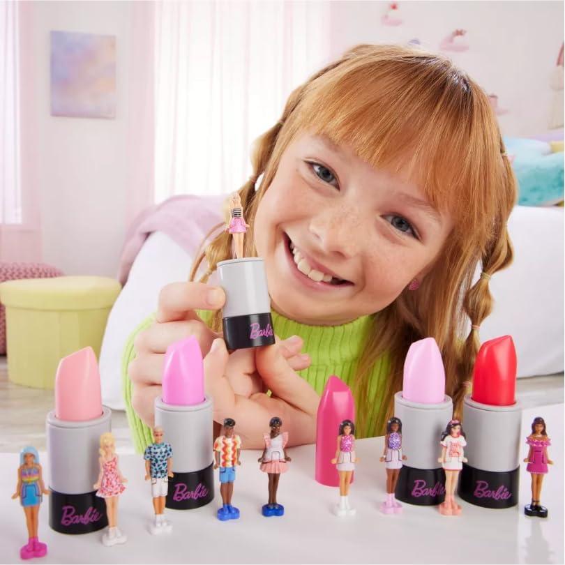 Muñecas Barbie Mini Fashionistas Mattel 1.5" en tubo labial