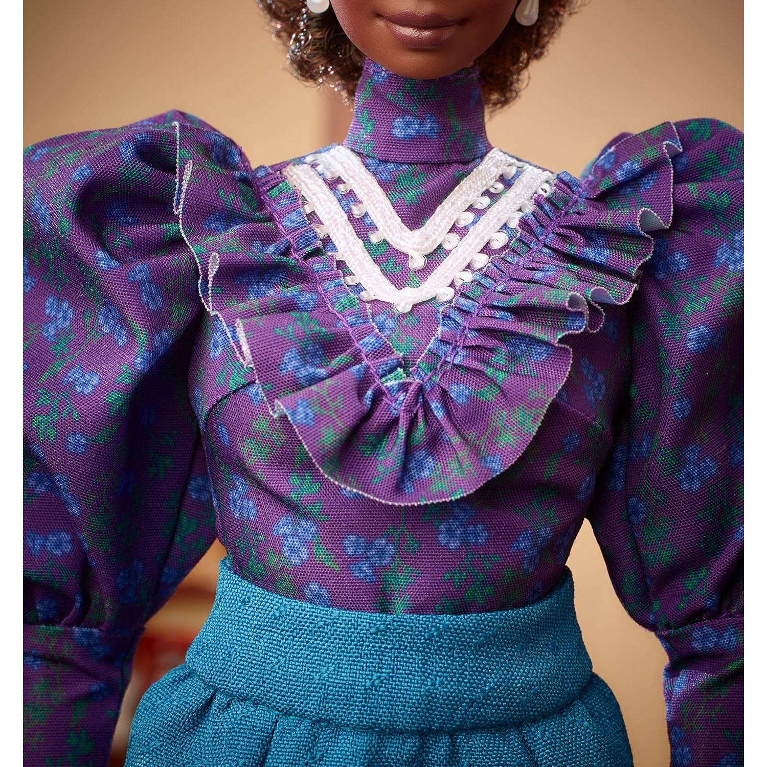 Muñeca Barbie Madam C.J. Walker con Falda Larga y Accesorios