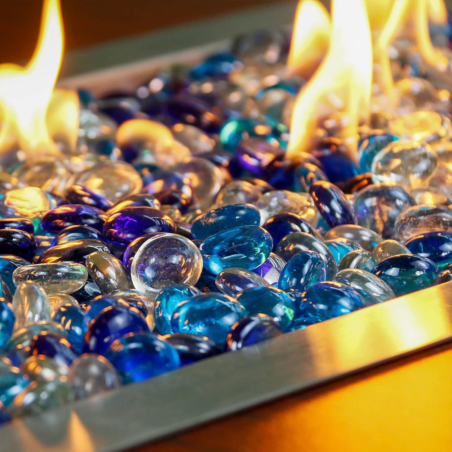 GRISUN 1.27 cm Bahama Blend Vidrio para Fogata 4.54 kg