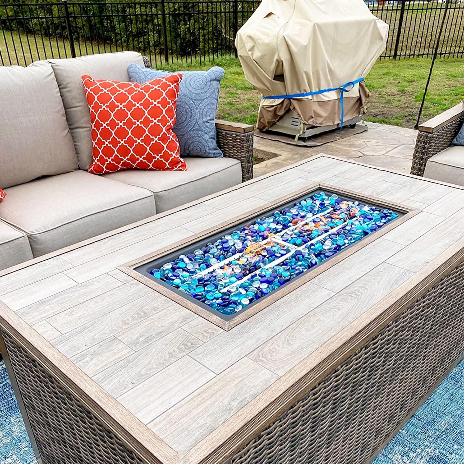 GRISUN 1.27 cm Bahama Blend Vidrio para Fogata 4.54 kg