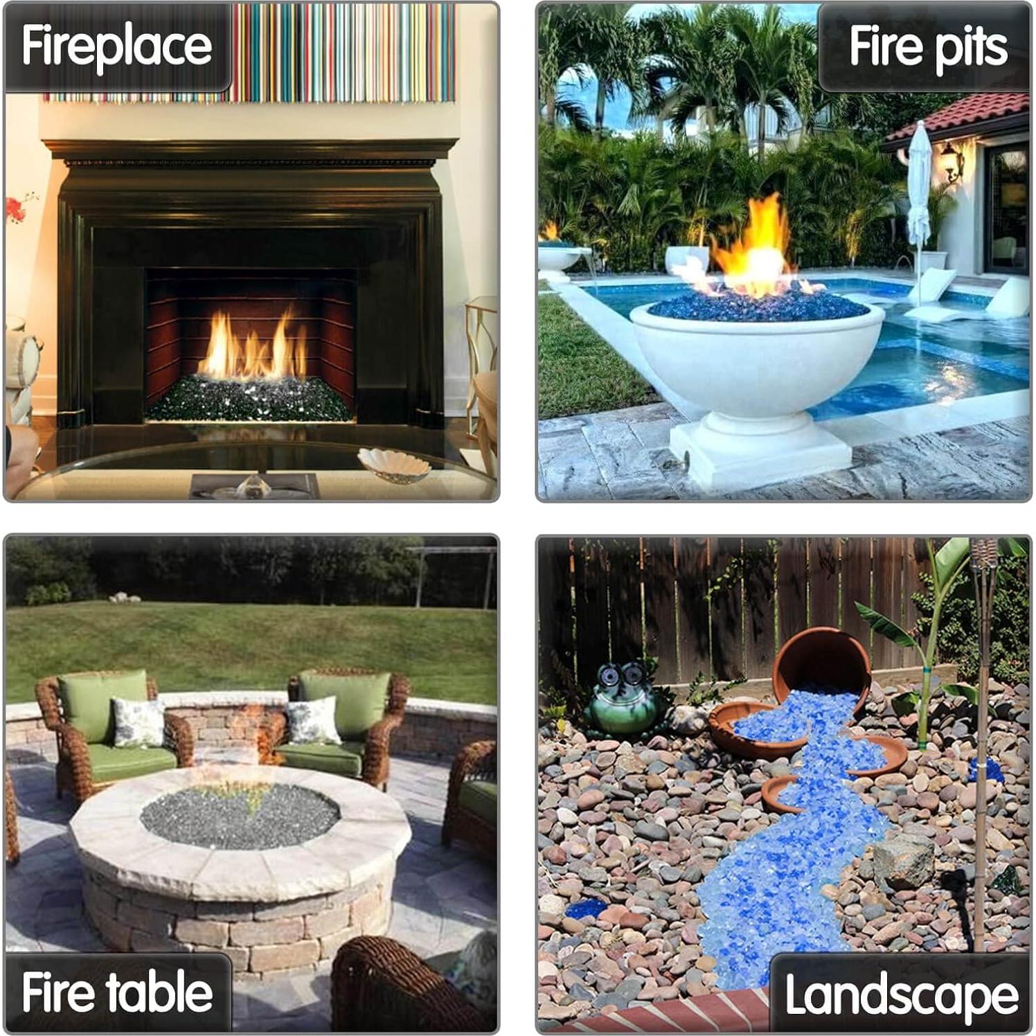 GRISUN 1.27 cm Bahama Blend Vidrio para Fogata 4.54 kg