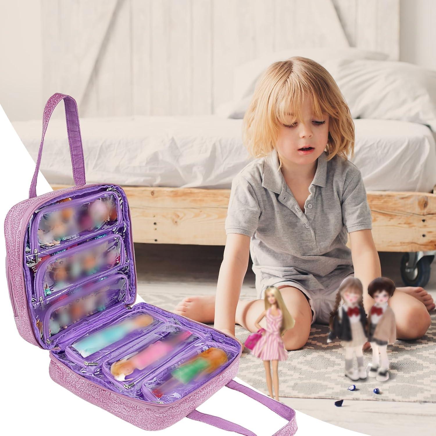 Funda para Muñecas Jaffzora Púrpura con 6 Bolsillos