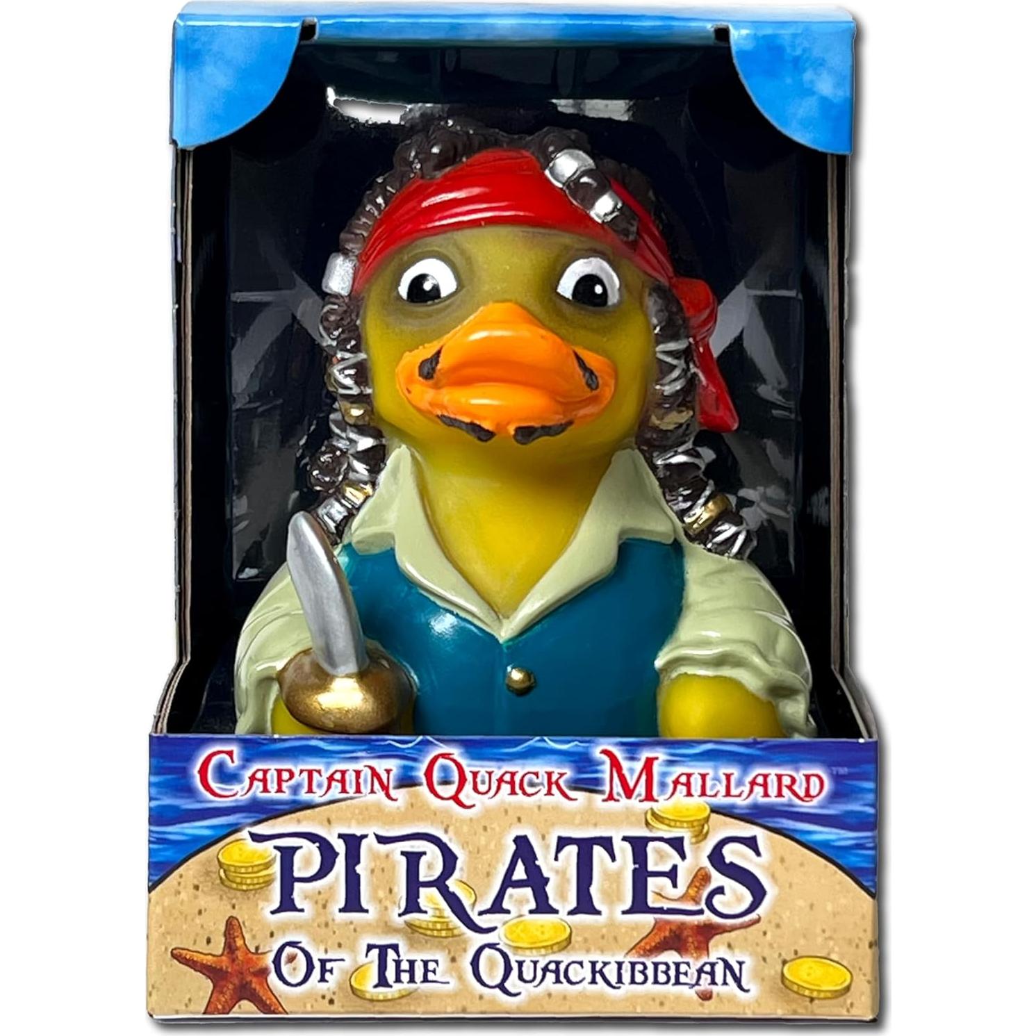 Patito de goma CelebriDucks Capitán Quack Mallard - Juguete