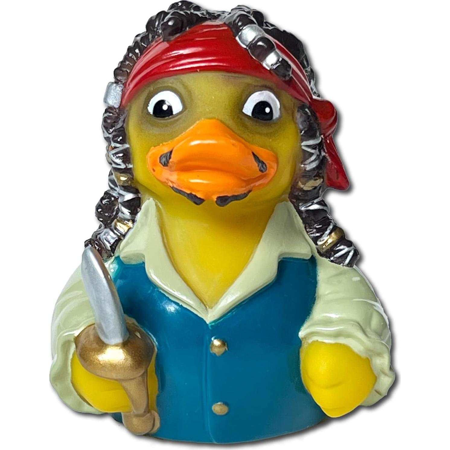 Patito de goma CelebriDucks Capitán Quack Mallard - Juguete