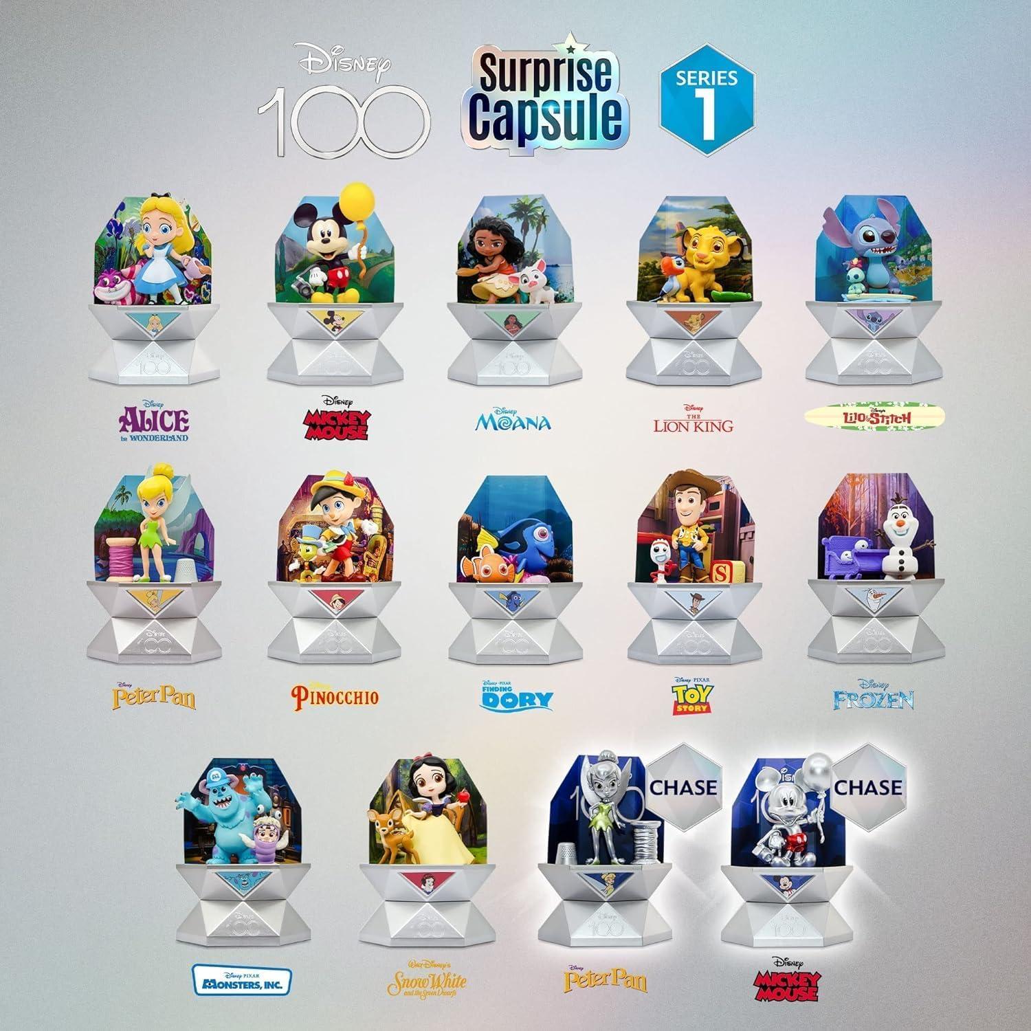 Cápsula Sorpresa Disney 100 YuMe 2 Figuras Coleccionables