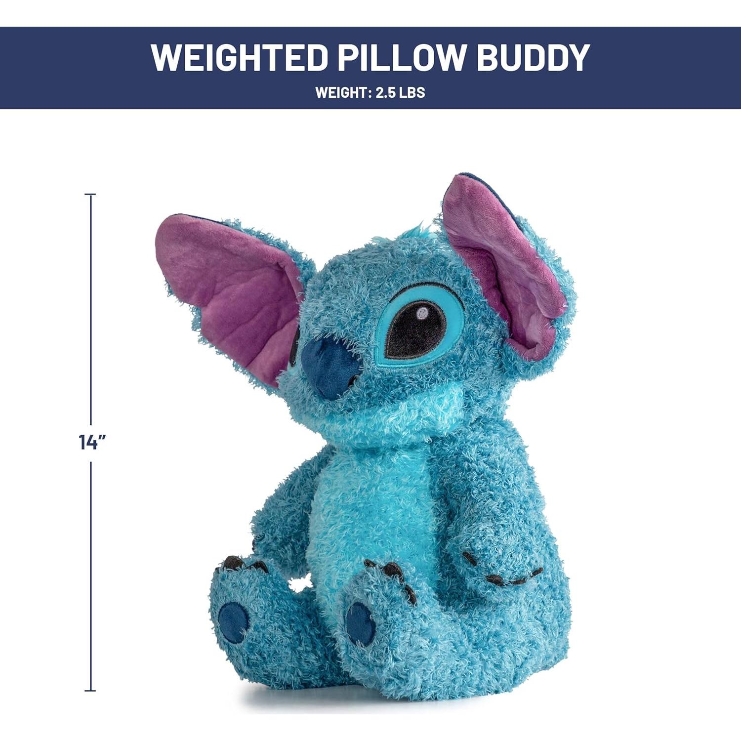 Almohada de Peluche con Peso Disney Stitch 35.56 cm Azul