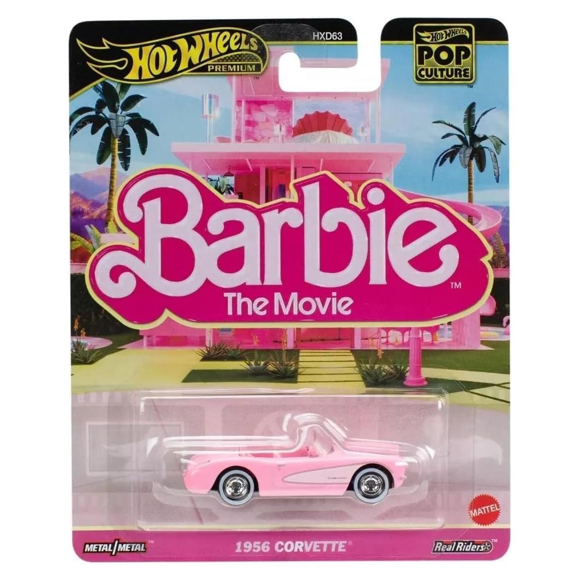 Hot Wheels Barbie 1956 Corvette Diecast Rosa 1:64