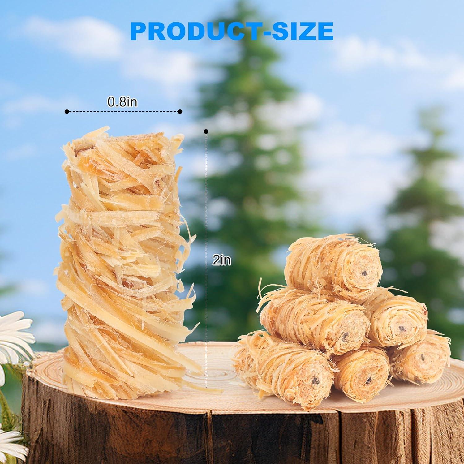 100 Encendedores Naturales Fibvaxm para BBQ y Fogatas