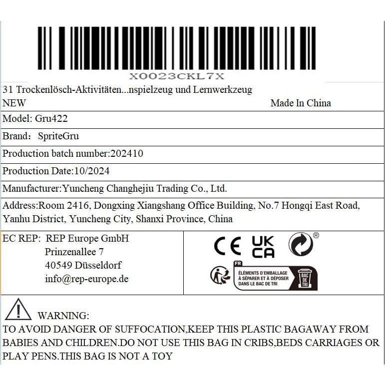 Bloc de Juegos Reutilizable SpriteGru 31 Actividades Educativas