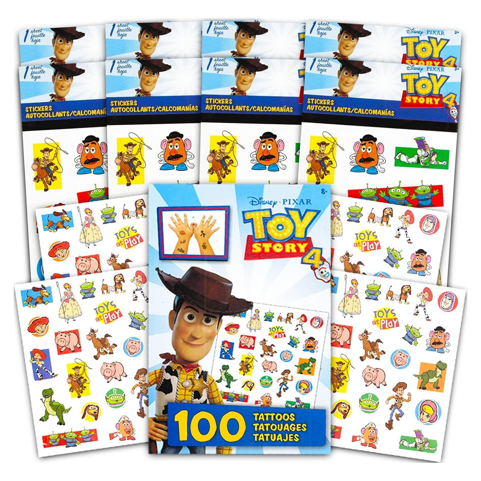 Conjunto Stickers y Tatuajes Toy Story - 200 Piezas