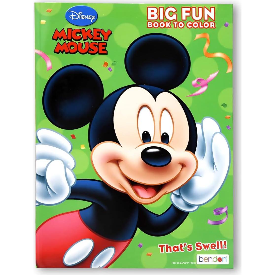 Conjunto de Libros para Colorear Disney Mickey Minnie - 4 Libros