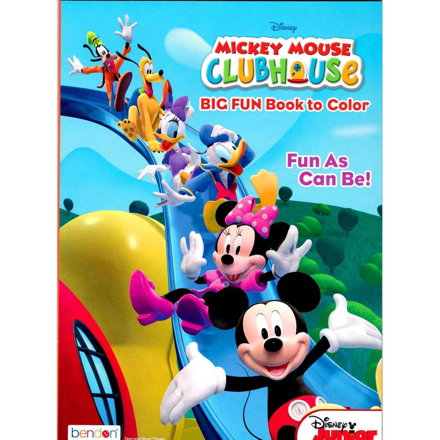 Conjunto de Libros para Colorear Disney Mickey Minnie - 4 Libros
