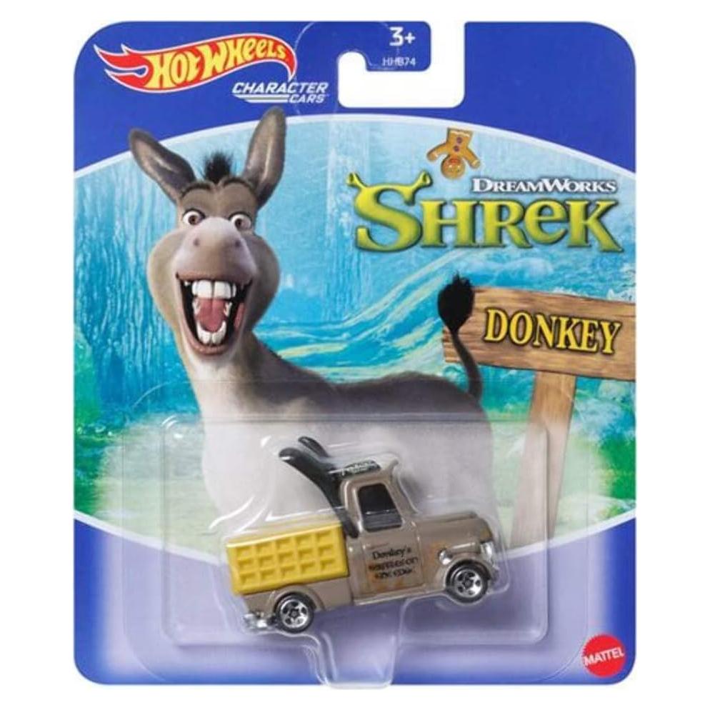 Auto de Colección Hot Wheels Shrek Burro 4.1x13.9cm