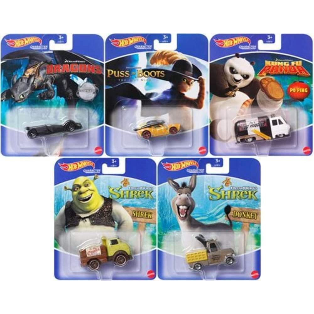 Auto de Colección Hot Wheels Shrek Burro 4.1x13.9cm