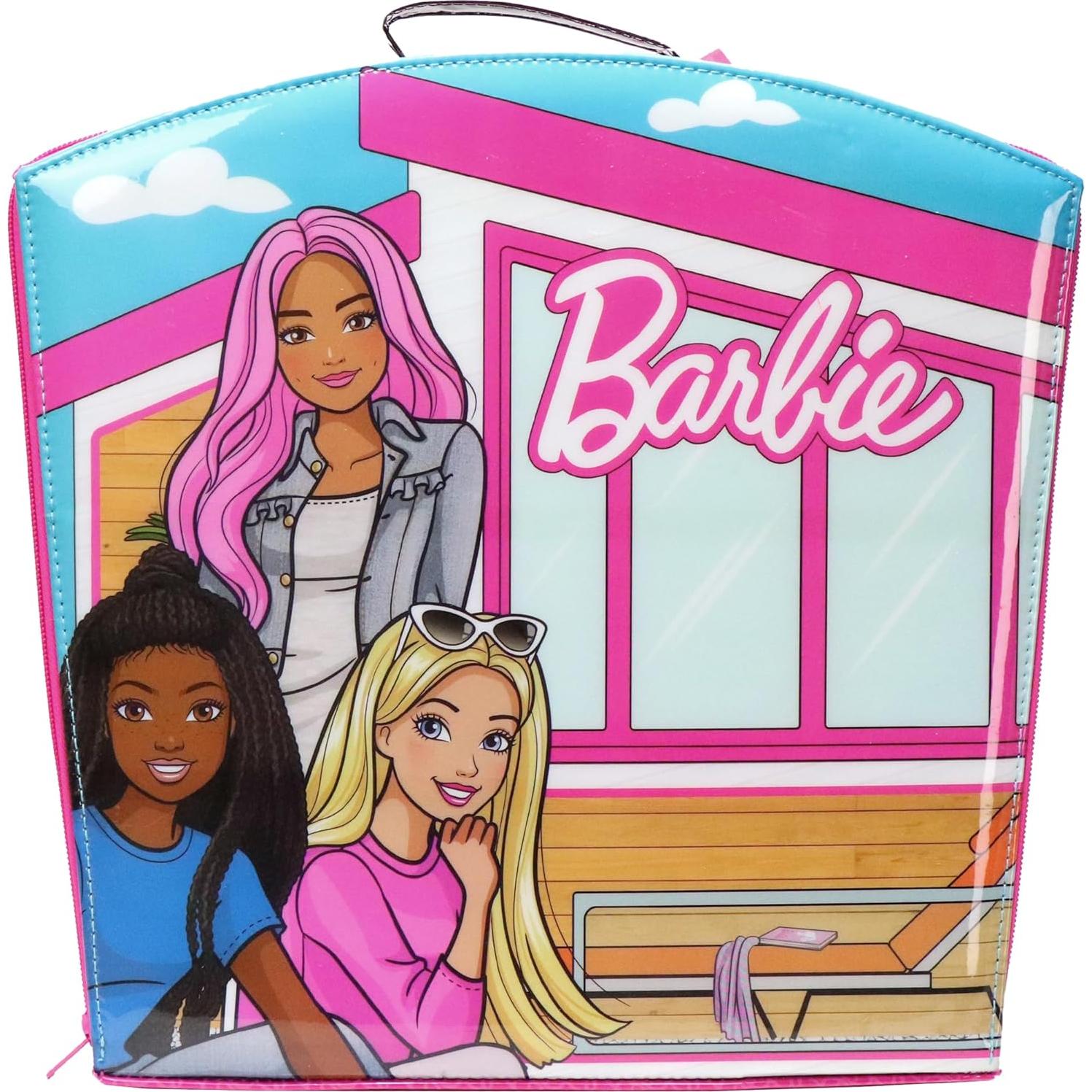 Maleta de Juego y Almacenamiento Barbie - Tara Toy - 8 Muñecas