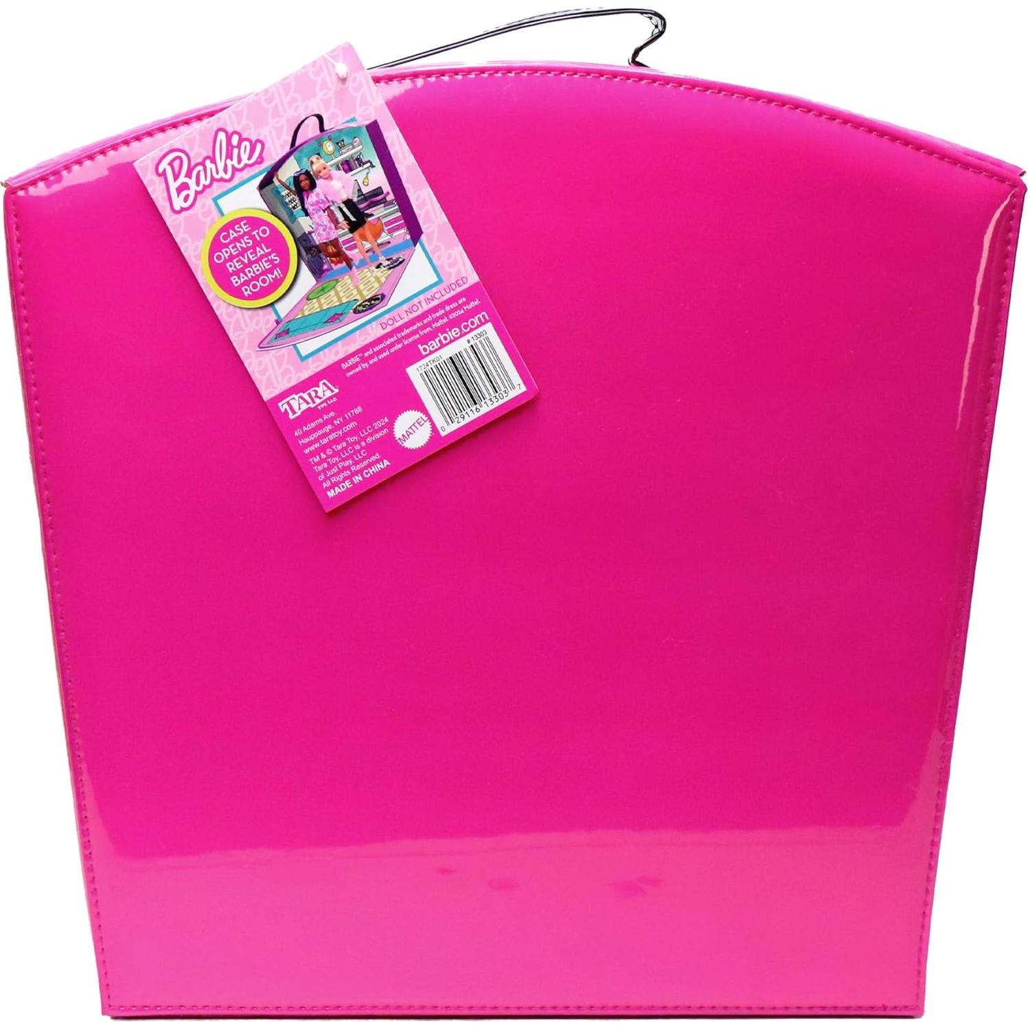 Maleta de Juego y Almacenamiento Barbie - Tara Toy - 8 Muñecas