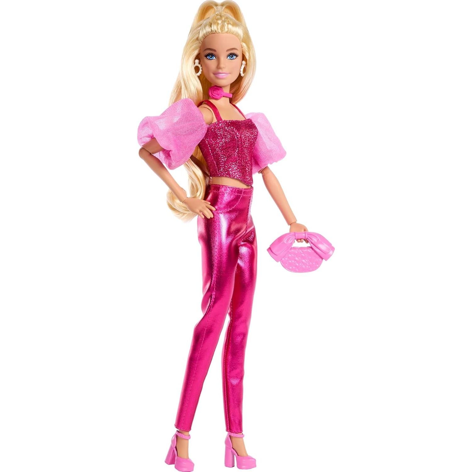 Muñeca Barbie Estilo Deluxe #5 Rosa Metálico 0.22 kg