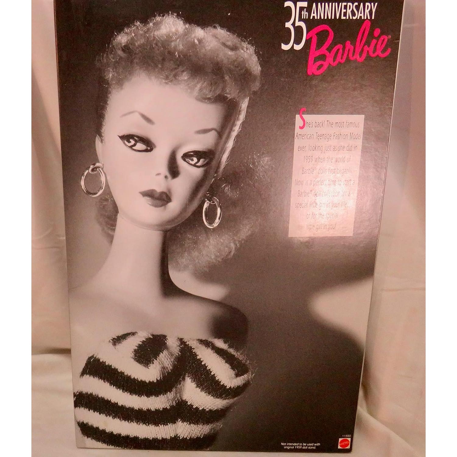Original 1959 Blonde Barbie Doll 35th Anniversary Special Edition REPRODUCTION