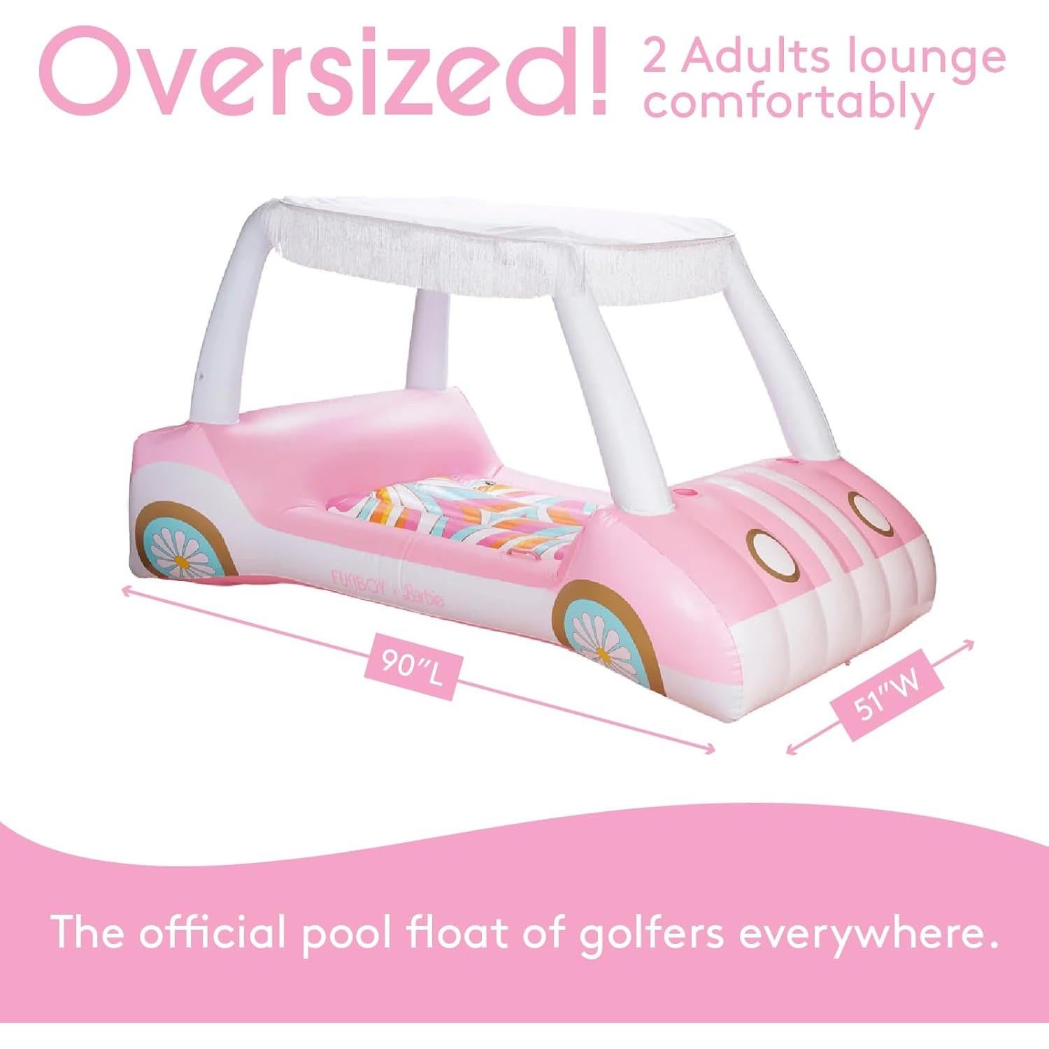 Flotador Inflable Carrito de Golf FUNBOY Malibu Barbie