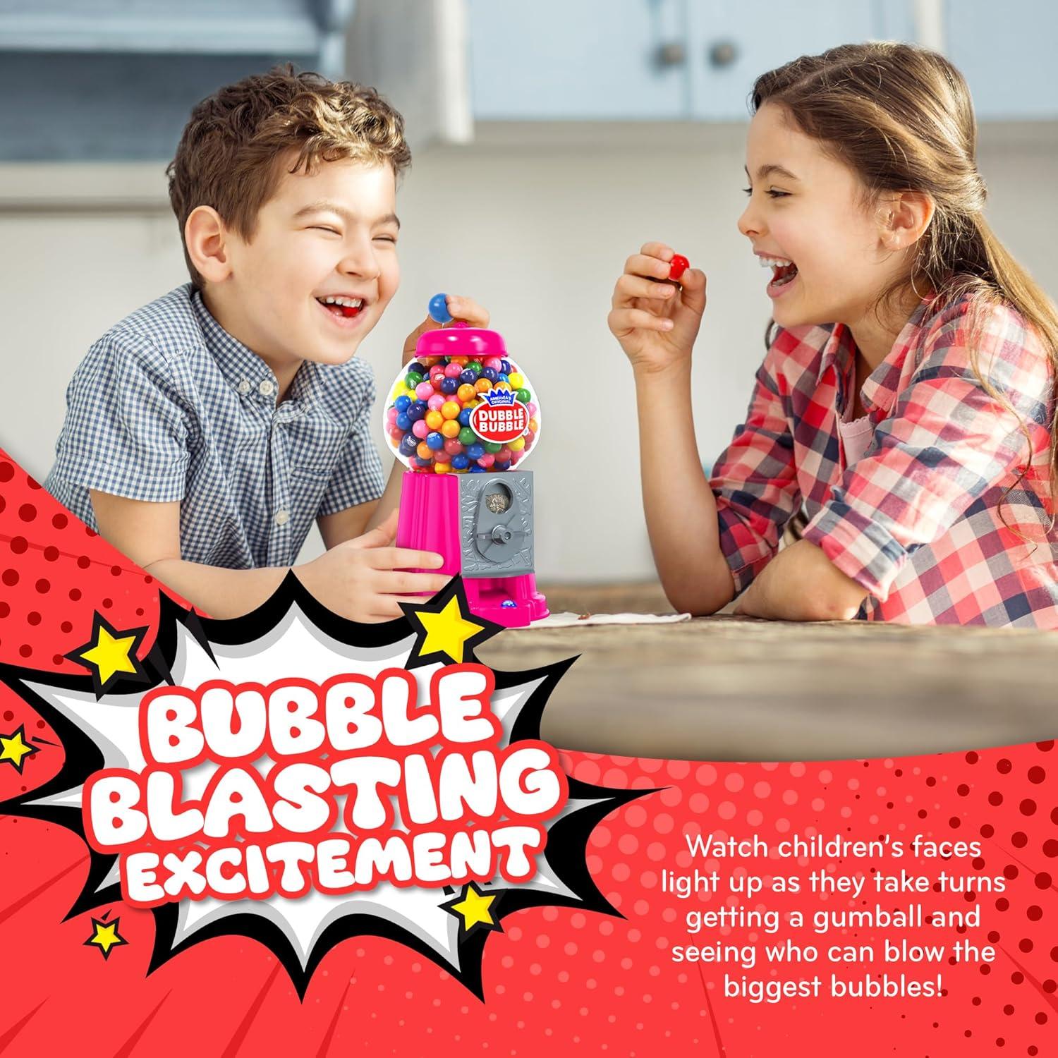 Dispensador de Chicles Rosa Operado por Monedas con 85 Chicles