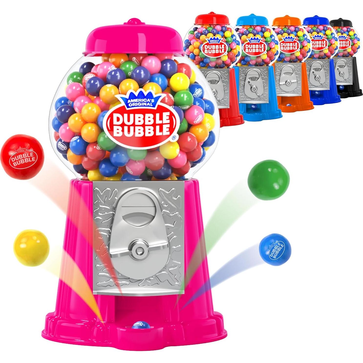 Dispensador de Chicles Rosa Operado por Monedas con 85 Chicles