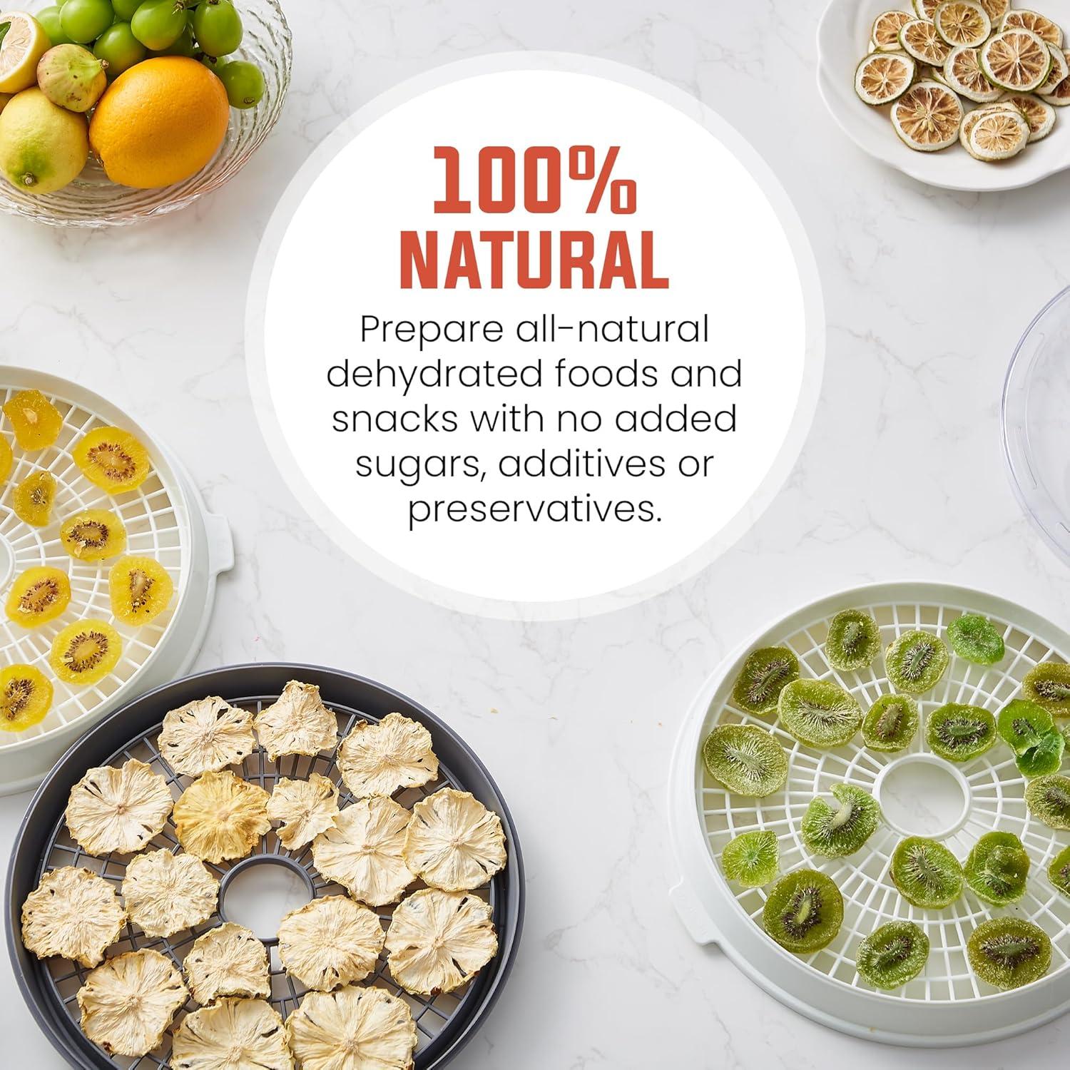 Deshidratador de Alimentos Elite Gourmet EFD329WD 5 Bandejas