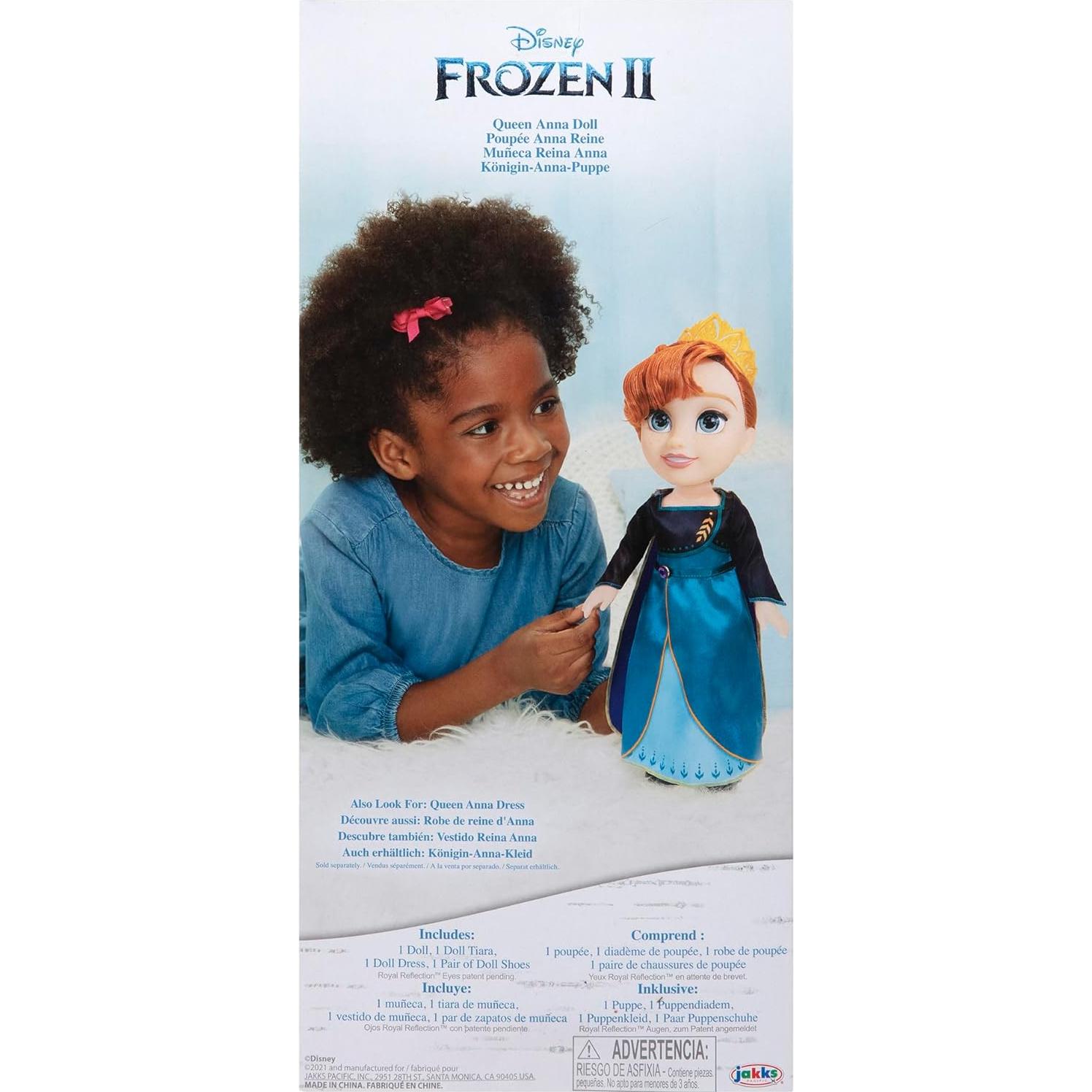 Muñeca de Viaje Disney Frozen 2 Anna Reina 38 cm