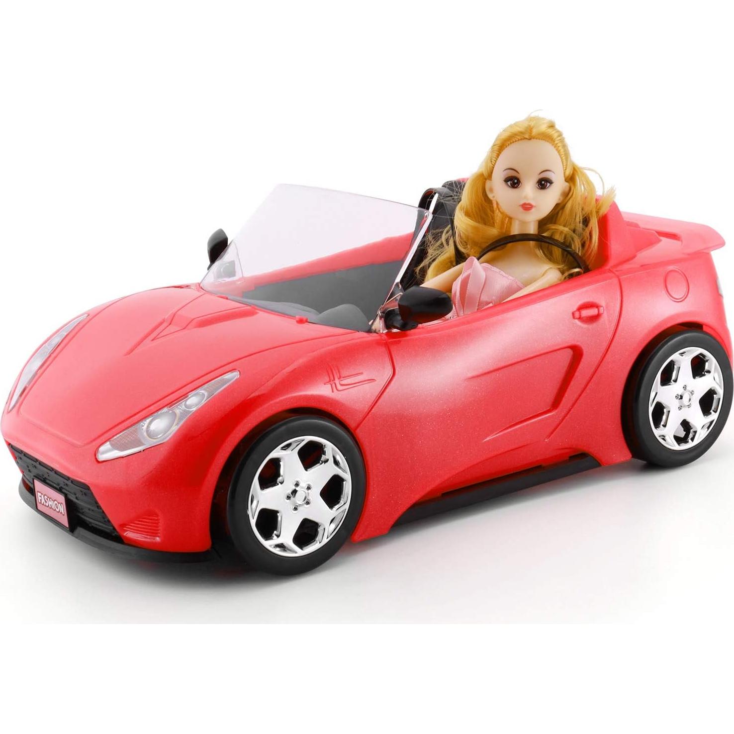Coche Convertible para Muñecas KeepRunning Rojo Brillante