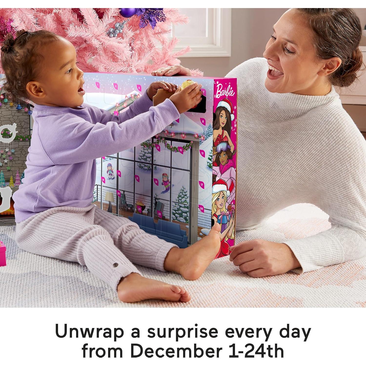 Calendario de Adviento Fisher-Price Barbie 24 Piezas Navidad