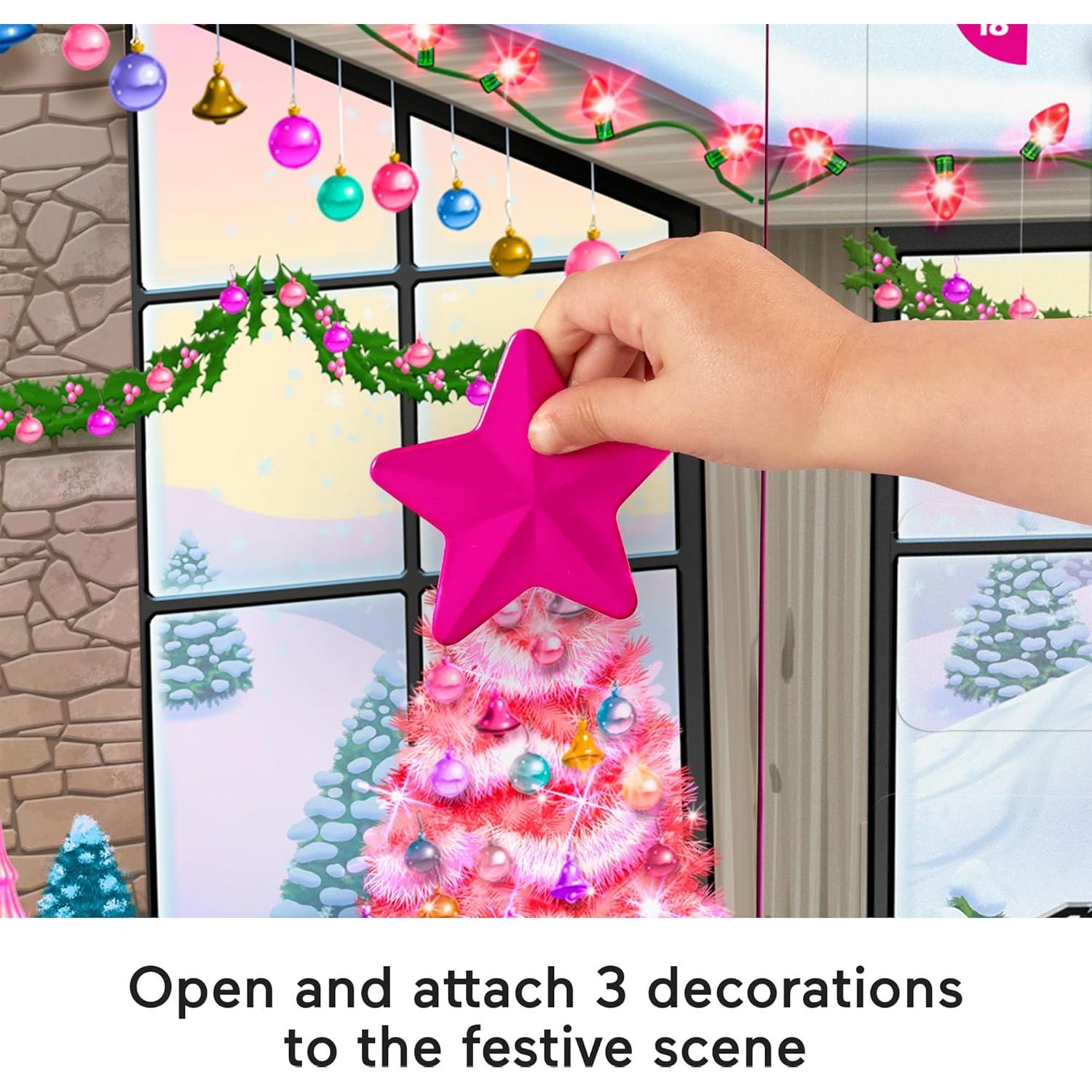 Calendario de Adviento Fisher-Price Barbie 24 Piezas Navidad