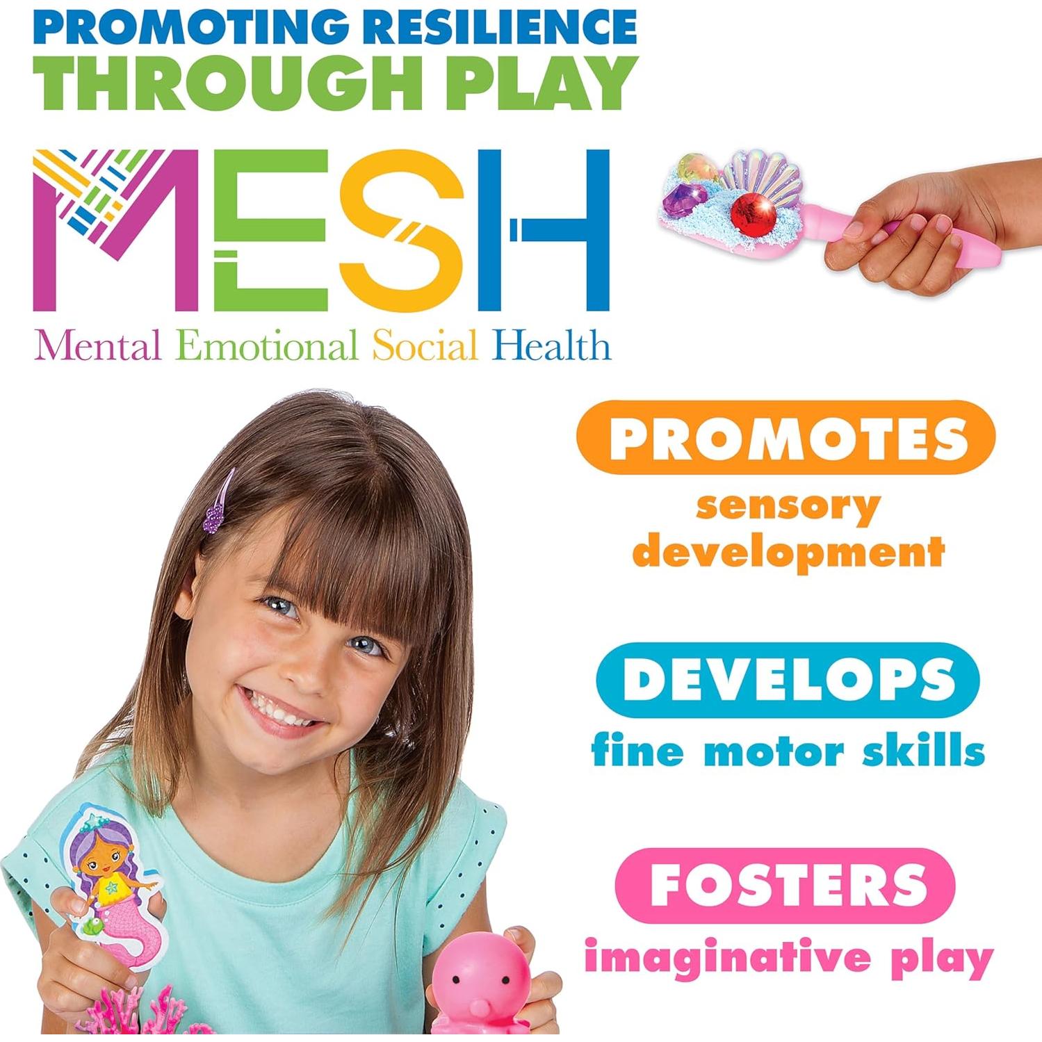 Caja Sensorial Sirena Creatividad para Niños 3 a 4 Años