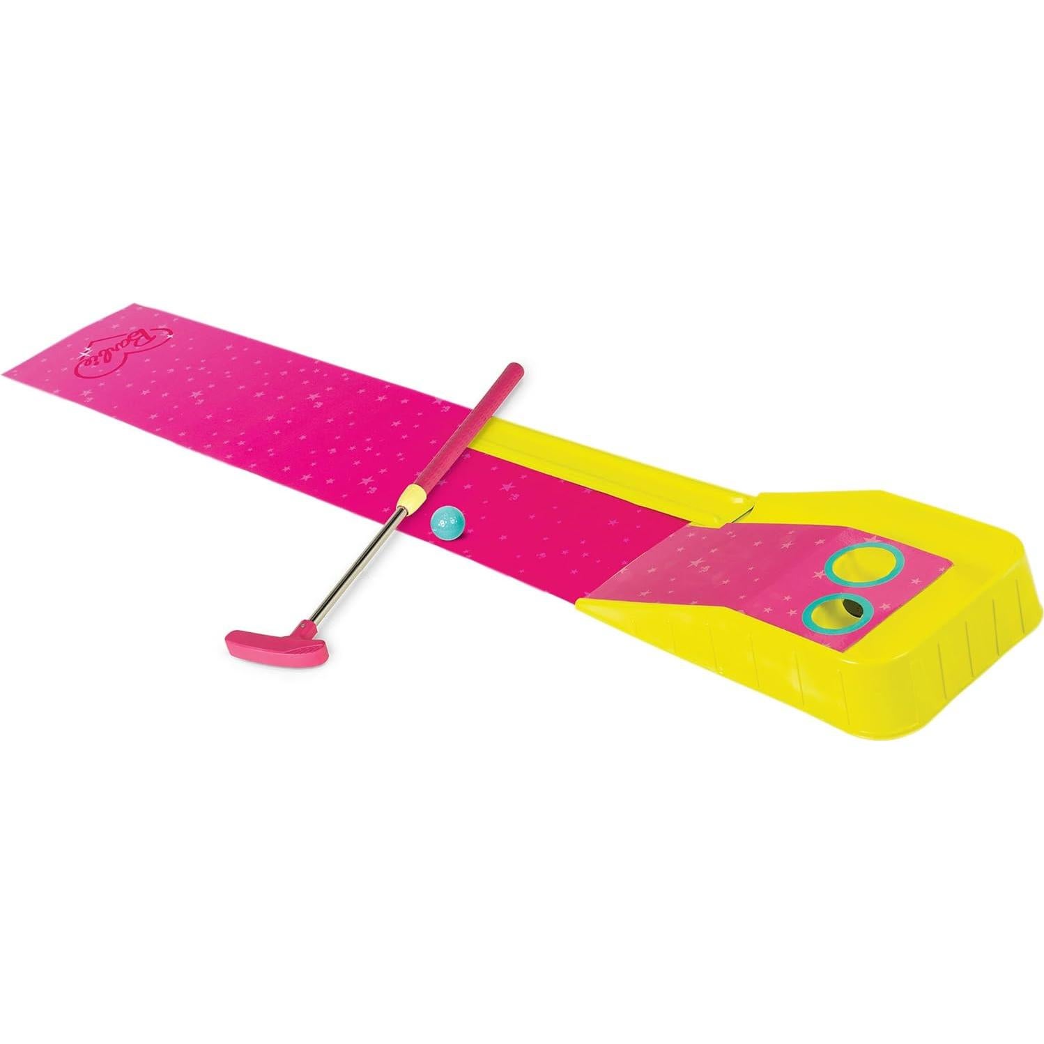 Set de Golf para Niños Barbie - Putt Putt con Alfombra y Putter Ajustable